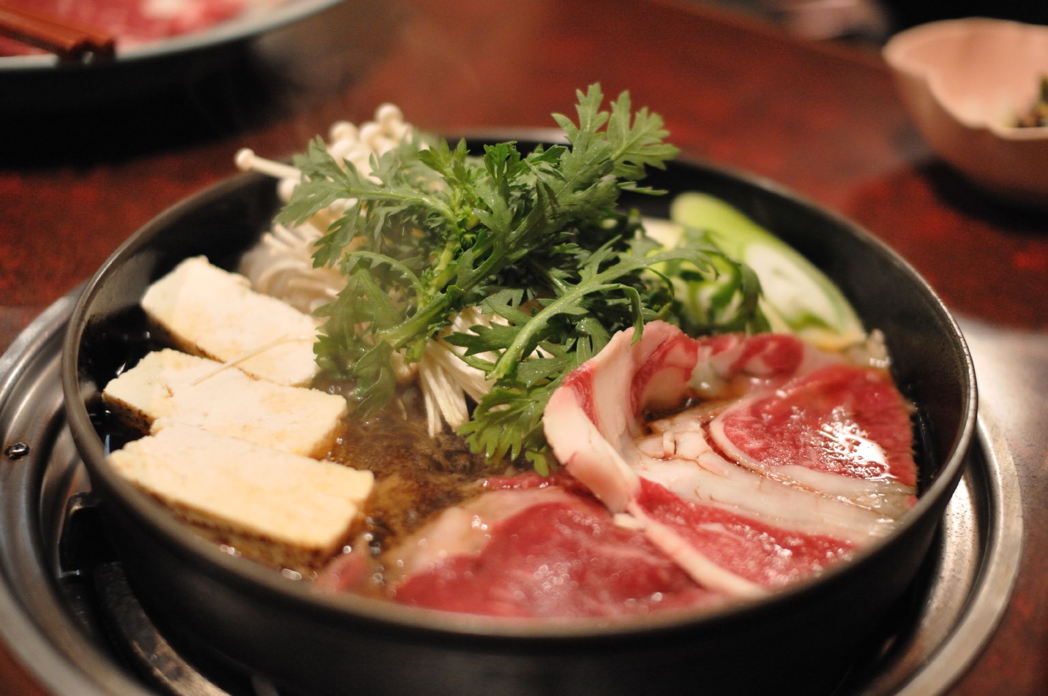 すき焼きの料理写真